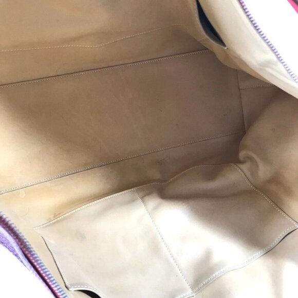 HERMES Parinobe bay 40 Shoulder Bag HandBag Taurillon Clemence Bougainvillea Red - Picture 14 of 16